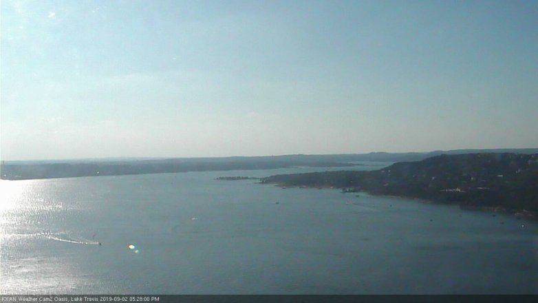 Lake Travis webcam, September 2, 2019 4:30 PM CT