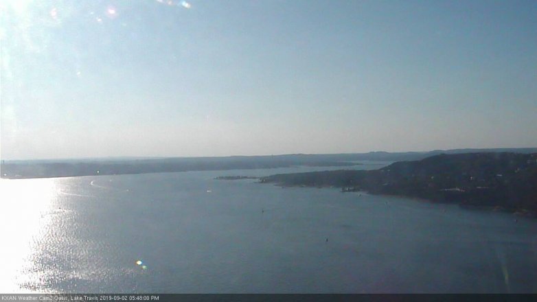 Lake Travis webcam, September 2, 2019 4:50 PM CT
