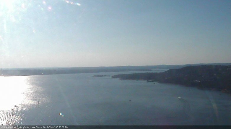 Lake Travis webcam, September 2, 2019 4:55 PM CT