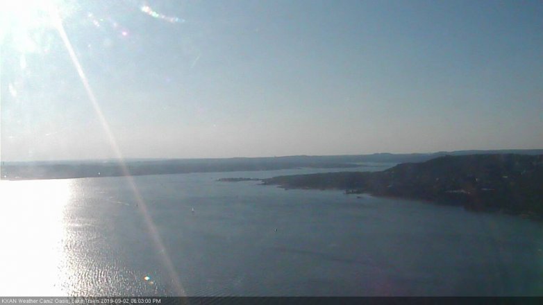 Lake Travis webcam, September 2, 2019 5:05 PM CT