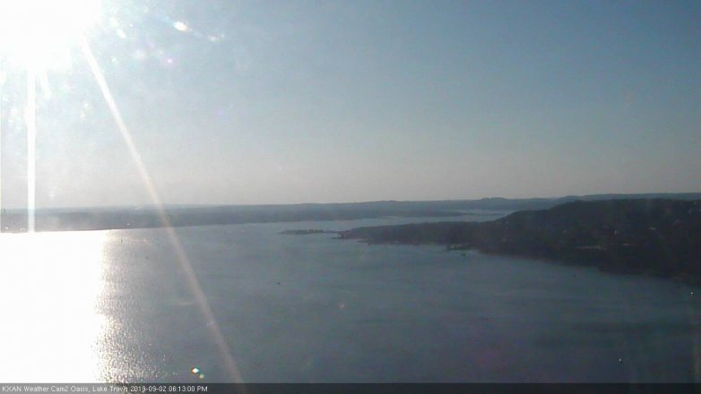 Lake Travis webcam, September 2, 2019 5:15 PM CT