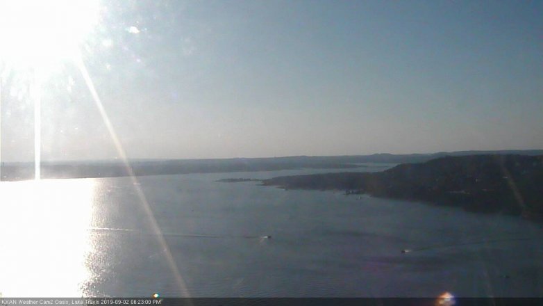 Lake Travis webcam, September 2, 2019 5:25 PM CT