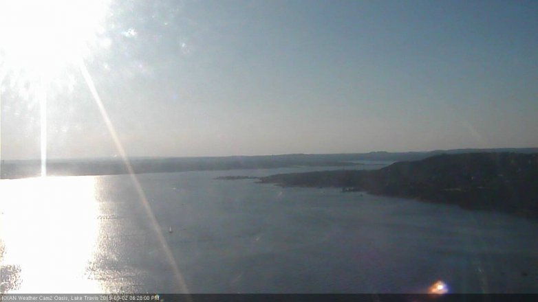 Lake Travis webcam, September 2, 2019 5:30 PM CT