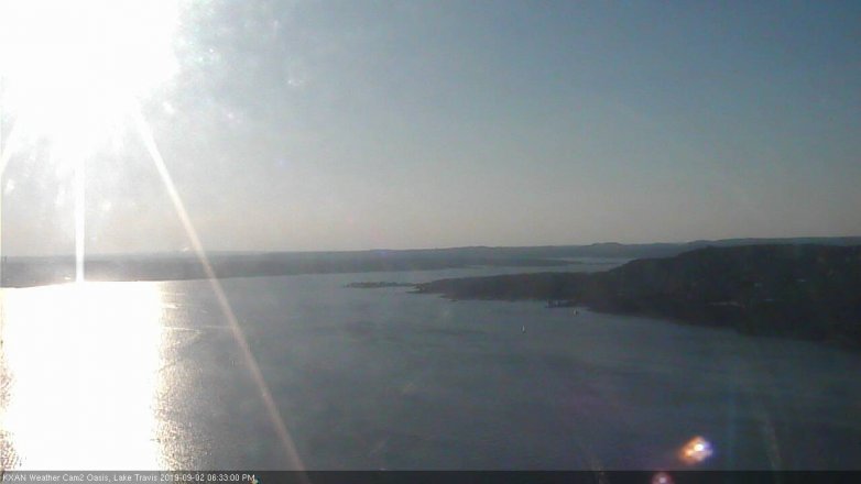 Lake Travis webcam, September 2, 2019 5:35 PM CT