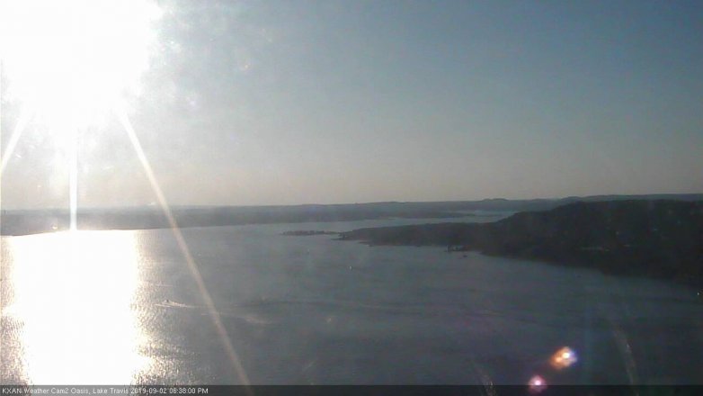 Lake Travis webcam, September 2, 2019 5:40 PM CT