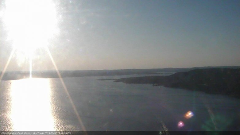 Lake Travis webcam, September 2, 2019 5:50 PM CT