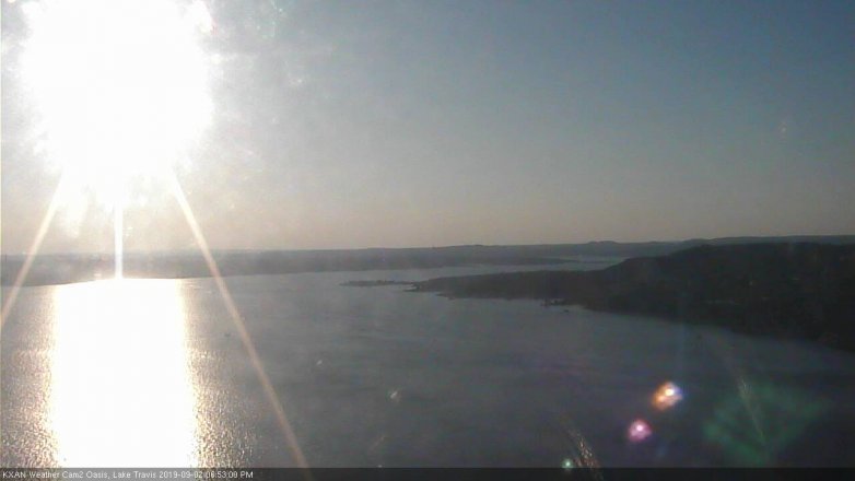Lake Travis webcam, September 2, 2019 5:55 PM CT