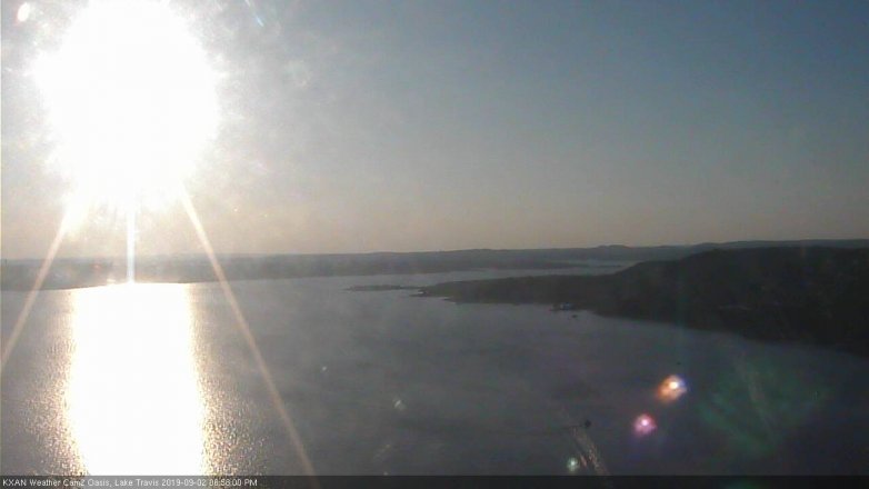 Lake Travis webcam, September 2, 2019 6:00 PM CT