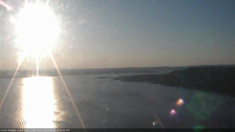 Lake Travis webcam, September 2, 2019 6:05 PM CT