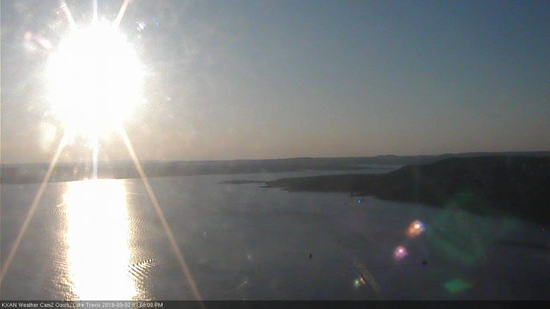 Lake Travis webcam, September 2, 2019 6:10 PM CT