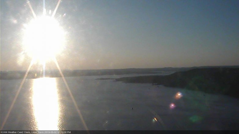 Lake Travis webcam, September 2, 2019 6:15 PM CT