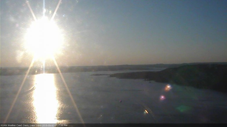 Lake Travis webcam, September 2, 2019 6:20 PM CT