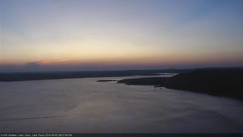 Lake Travis webcam, September 2, 2019 7:10 PM CT