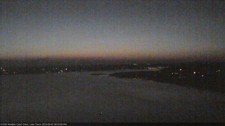 Lake Travis webcam, September 2, 2019 7:35 PM CT