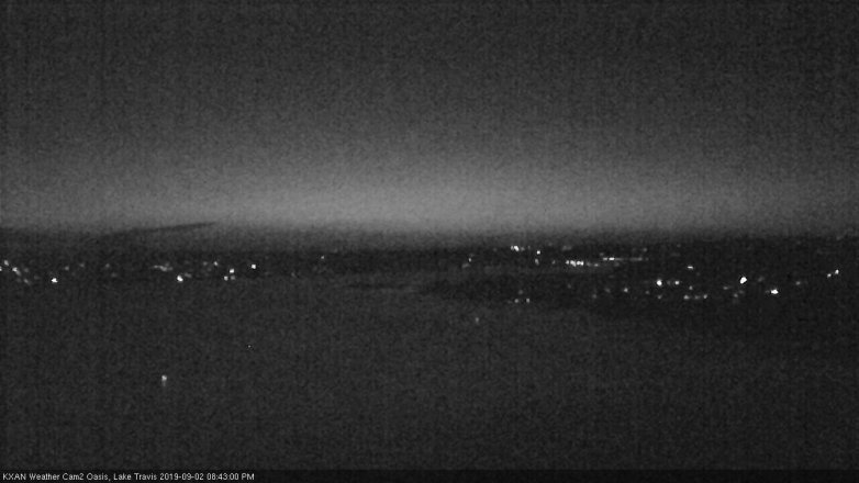 Lake Travis webcam, September 2, 2019 7:45 PM CT
