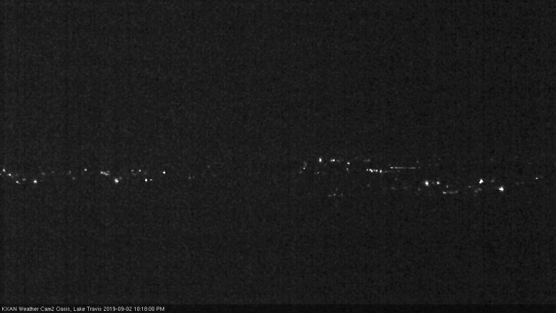 Lake Travis webcam, September 2, 2019 9:20 PM CT