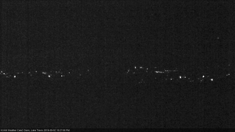 Lake Travis webcam, September 2, 2019 9:30 PM CT