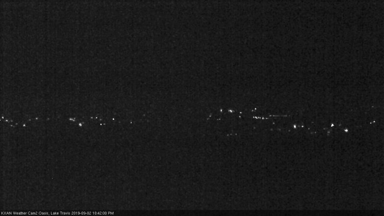 Lake Travis webcam, September 2, 2019 9:45 PM CT