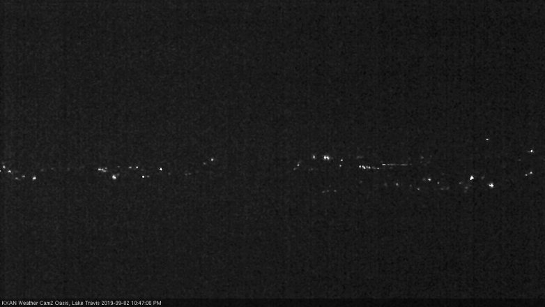 Lake Travis webcam, September 2, 2019 9:50 PM CT