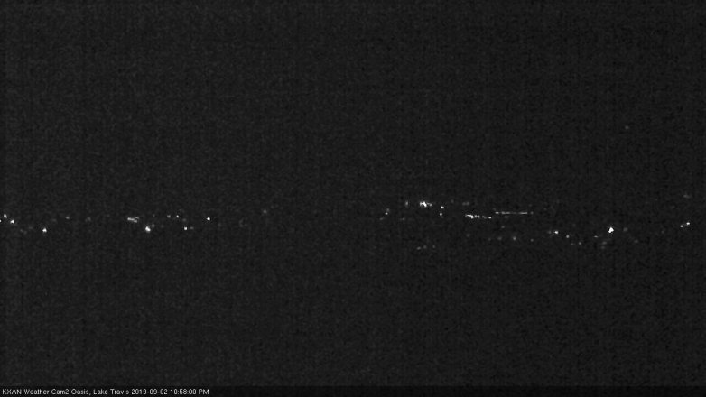 Lake Travis webcam, September 2, 2019 10:00 PM CT