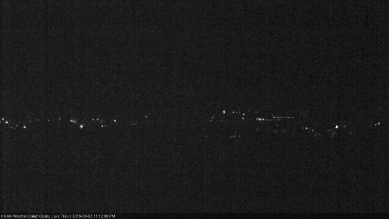 Lake Travis webcam, September 2, 2019 10:15 PM CT