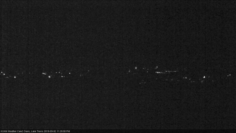Lake Travis webcam, September 2, 2019 10:30 PM CT