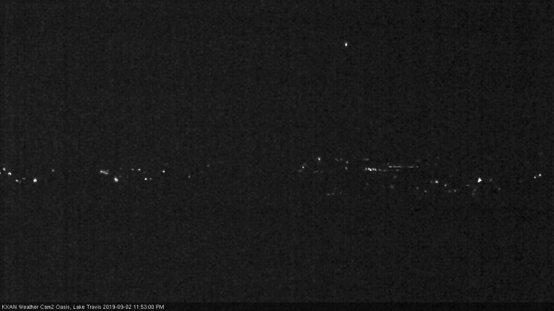 Lake Travis webcam, September 2, 2019 10:55 PM CT