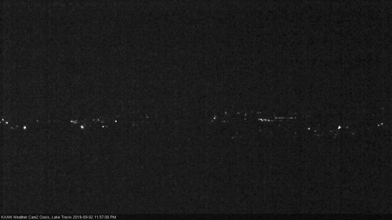 Lake Travis webcam, September 2, 2019 11:00 PM CT
