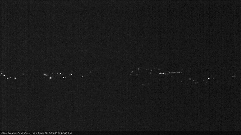 Lake Travis webcam, September 2, 2019 11:05 PM CT