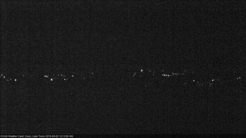 Lake Travis webcam, September 2, 2019 11:15 PM CT