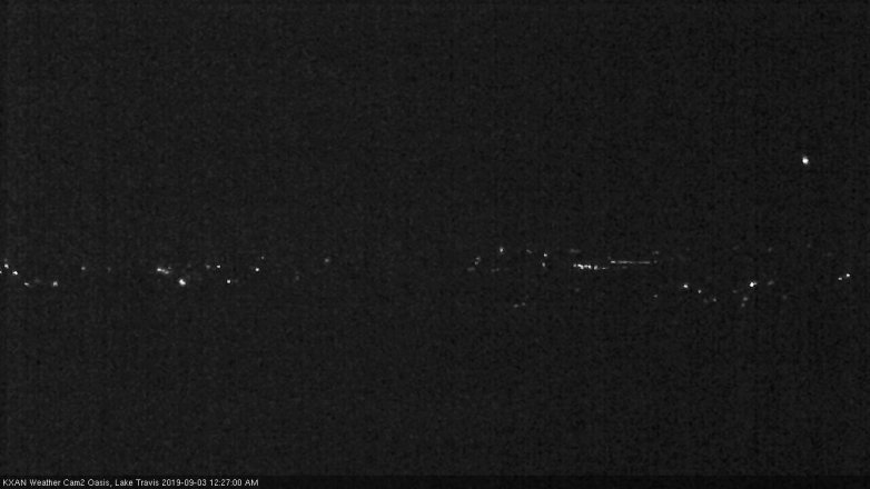 Lake Travis webcam, September 2, 2019 11:30 PM CT