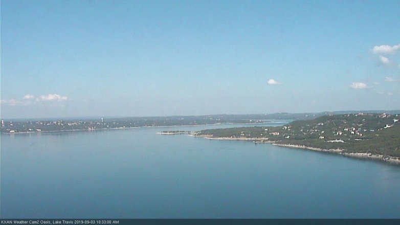 Lake Travis webcam, September 3, 2019 9:35 AM CT
