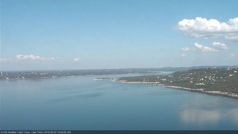 Lake Travis webcam, September 3, 2019 9:50 AM CT