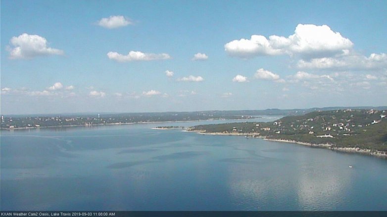 Lake Travis webcam, September 3, 2019 10:10 AM CT