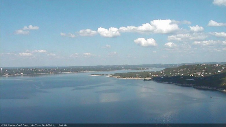 Lake Travis webcam, September 3, 2019 10:15 AM CT