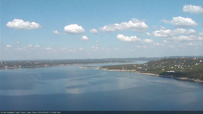 Lake Travis webcam, September 3, 2019 10:20 AM CT