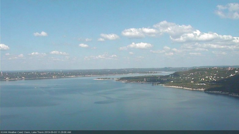 Lake Travis webcam, September 3, 2019 10:30 AM CT