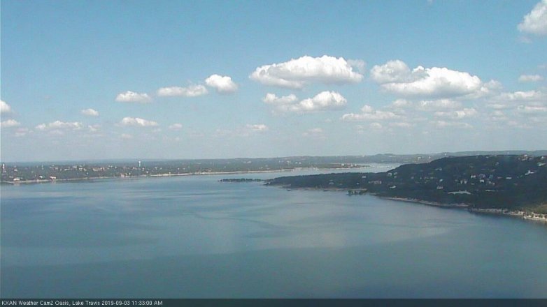 Lake Travis webcam, September 3, 2019 10:35 AM CT