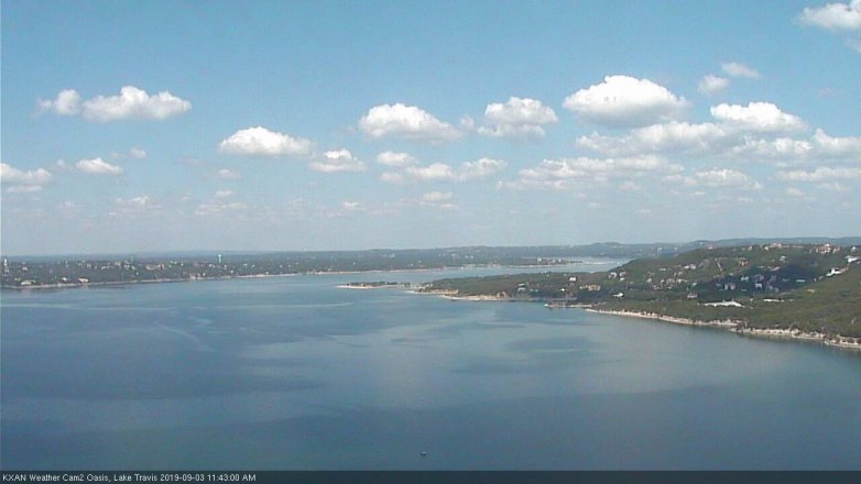 Lake Travis webcam, September 3, 2019 10:45 AM CT