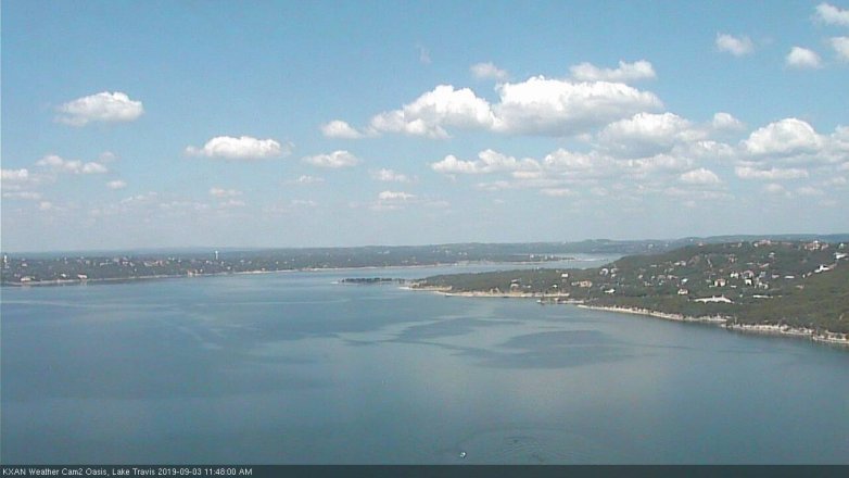Lake Travis webcam, September 3, 2019 10:50 AM CT