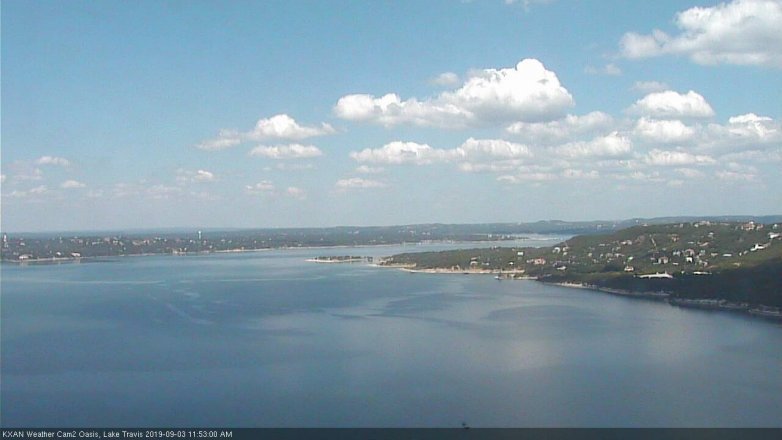 Lake Travis webcam, September 3, 2019 10:55 AM CT