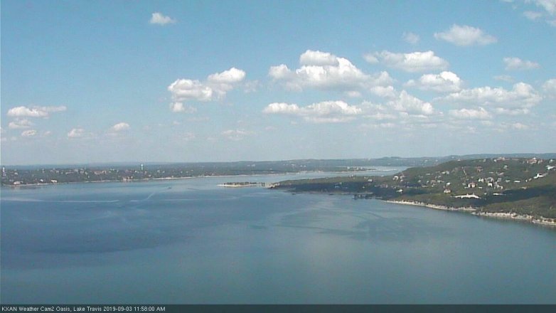 Lake Travis webcam, September 3, 2019 11:00 AM CT