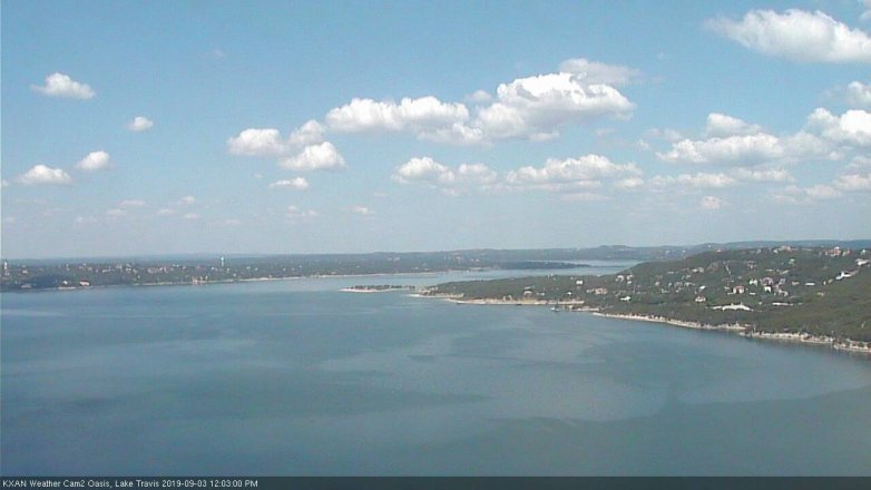 Lake Travis webcam, September 3, 2019 11:05 AM CT
