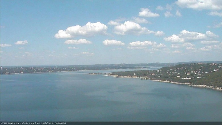 Lake Travis webcam, September 3, 2019 11:10 AM CT