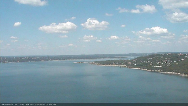 Lake Travis webcam, September 3, 2019 11:15 AM CT