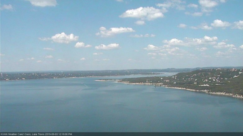 Lake Travis webcam, September 3, 2019 11:20 AM CT