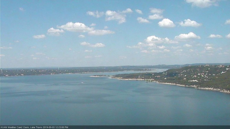 Lake Travis webcam, September 3, 2019 11:25 AM CT