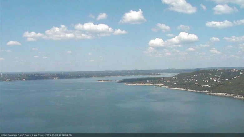 Lake Travis webcam, September 3, 2019 11:30 AM CT