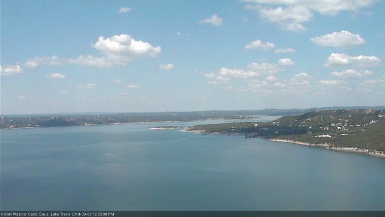 Lake Travis webcam, September 3, 2019 11:35 AM CT