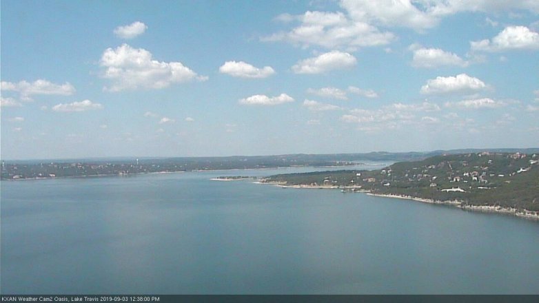 Lake Travis webcam, September 3, 2019 11:40 AM CT